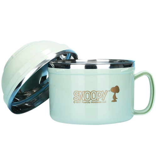 304 Студент из нержавеющей стали мгновенная миска с лапшой с лигаином лунной ланч -коробки Студент Одинокий Фуд чаша для чаши общежития общежития