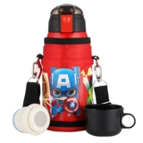 Дисней, детский стакан, детская трубочка для школьников для детского сада, чайник из нержавеющей стали со стаканом, защита при падении