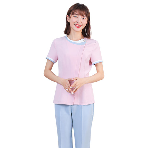 多恩高级美容院美容师工作服女医美时尚高端牙科护士服分体套装夏