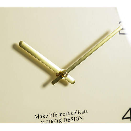 北欧轻奢挂钟客厅家用教室钟表酒店大气金色时钟现代简约卧室挂表 - 图1