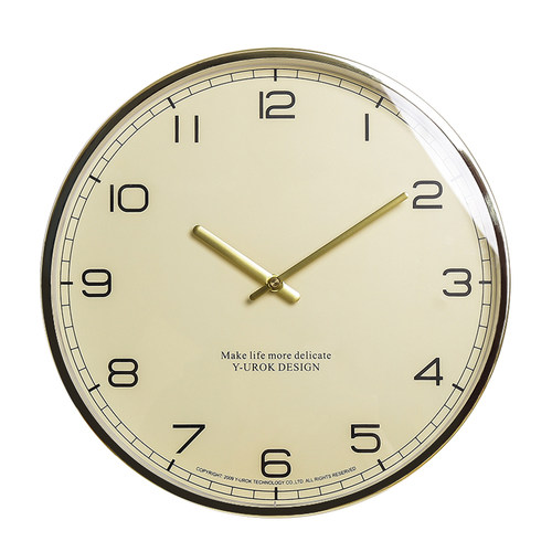 北欧轻奢挂钟客厅家用教室钟表酒店大气金色时钟现代简约卧室挂表 - 图3