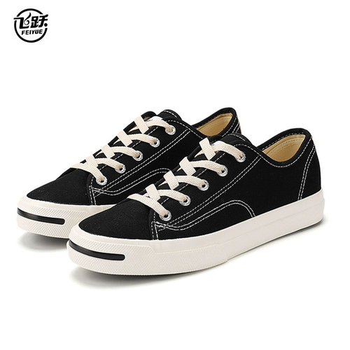 Feiyue feiyue классические мужские туфли с высоким берцем в стиле ретро, модная женская обувь с открытой улыбкой и удачей, повседневная спортивная парусиновая обувь