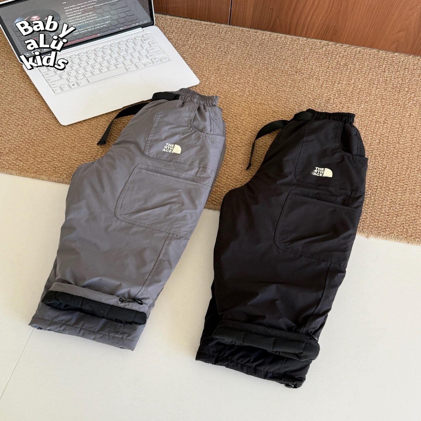 BabyaLu男女童多口袋工装裤中大童三防面料加厚一条过冬棉裤儿童,淘宝优惠券,粉丝福利购,淘宝优惠卷