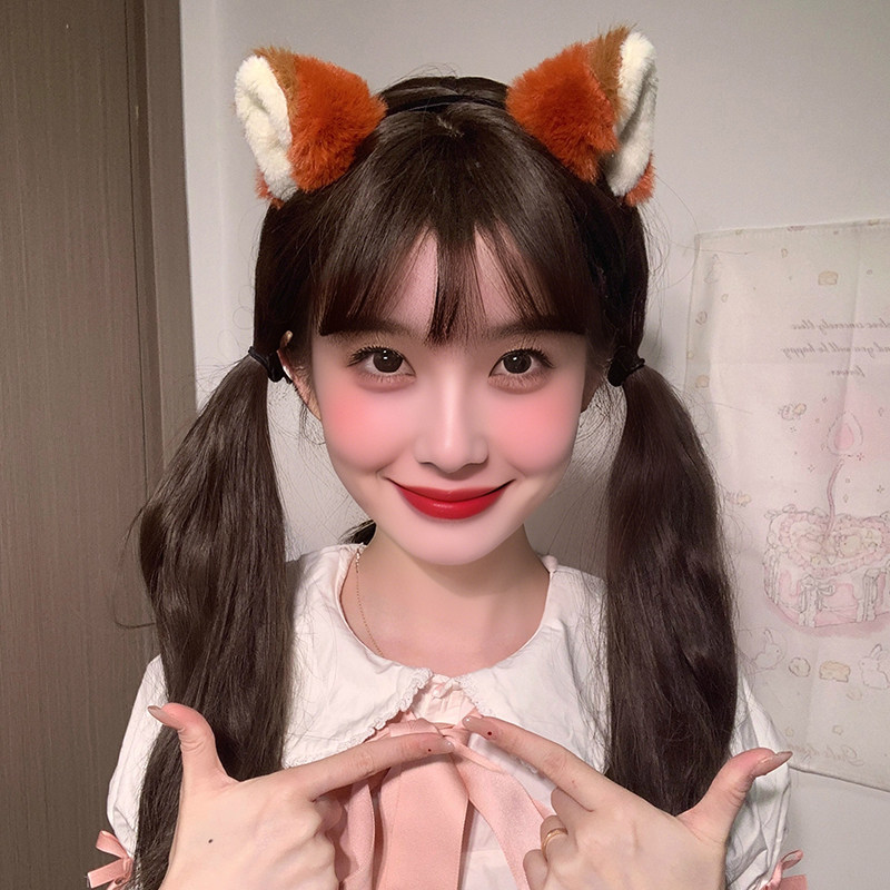 日系可爱毛绒小狐狸耳朵发箍少女头饰动漫卡通发饰猫耳朵搞怪发卡,淘宝优惠券,粉丝福利购,淘宝优惠卷
