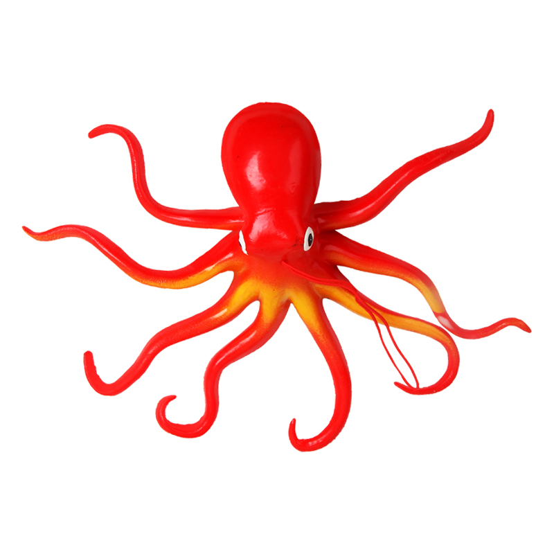 仿真软胶大章鱼模型海底世界海洋生物动物软胶材质八爪鱼玩具摆件 - 图3