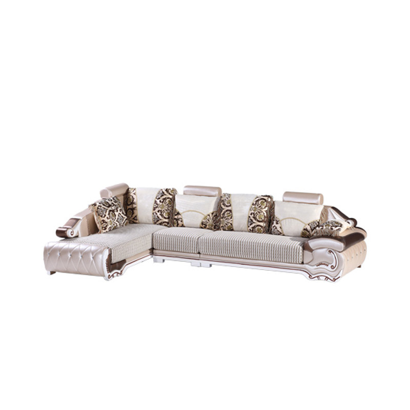 欧式沙发布艺组合客厅奢华小户型可拆洗转角简欧皮配布皮布沙发,淘宝优惠券,粉丝福利购,淘宝优惠卷