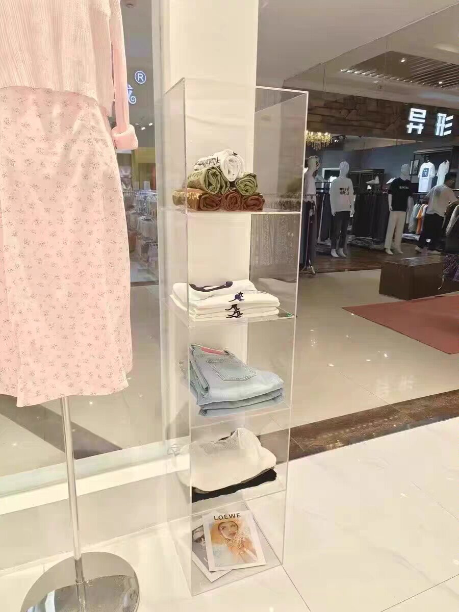 亚克力展示架定制多层服装店陈列置物架鞋帽包包饰品展示柜货架子,淘宝优惠券,粉丝福利购,淘宝优惠卷