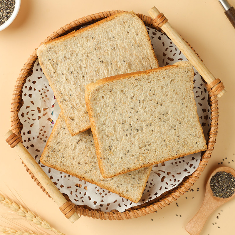 凯利来奇亚籽全麦吐司面包代餐充饥切片吐司面包饱腹营养早餐吐司