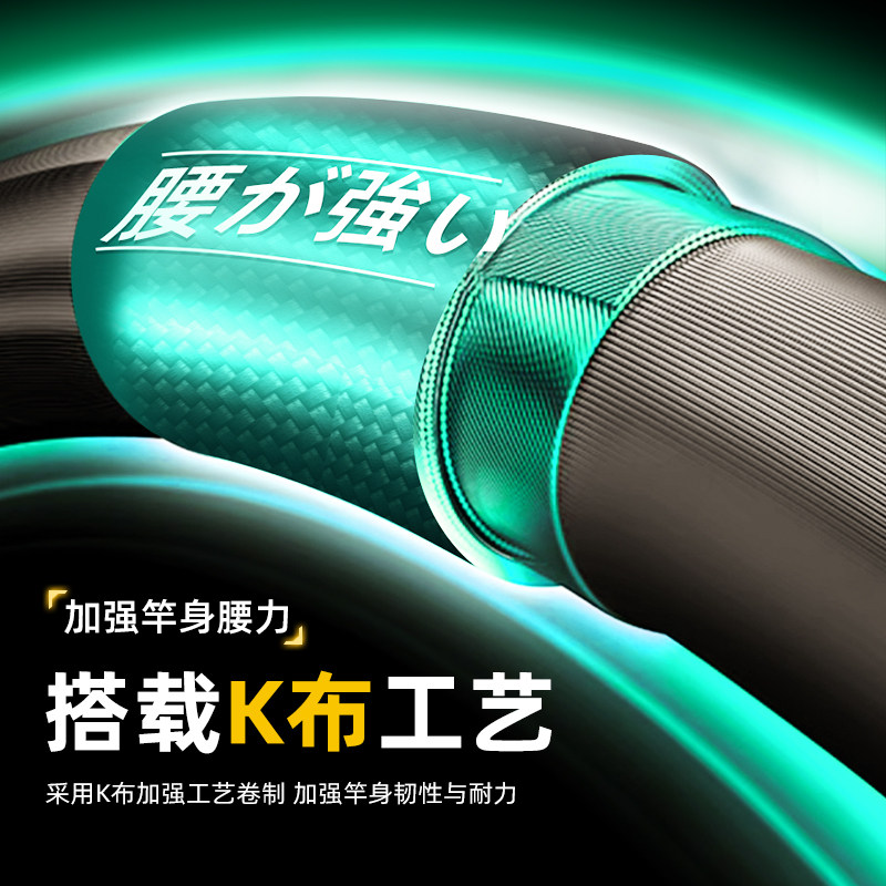 哈斯达黄金甲路滑竿大导环滑漂专用竿路亚纺车轮远投路亚竿套装,淘宝优惠券,粉丝福利购,淘宝优惠卷