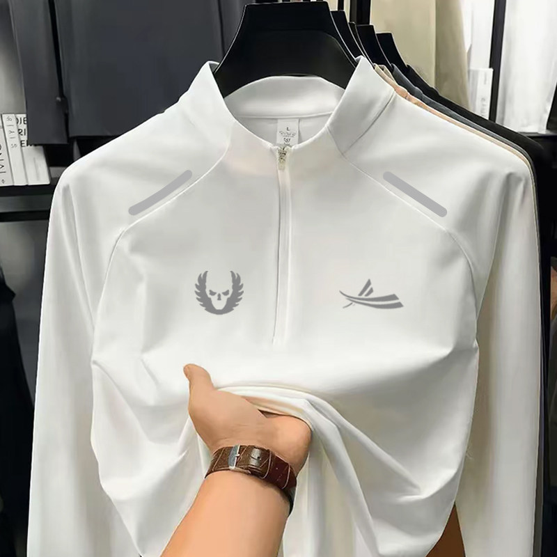 俄勒冈户外运动半拉链速干长袖T恤男女反光条骑行衣健身跑步秋冬,淘宝优惠券,粉丝福利购,淘宝优惠卷