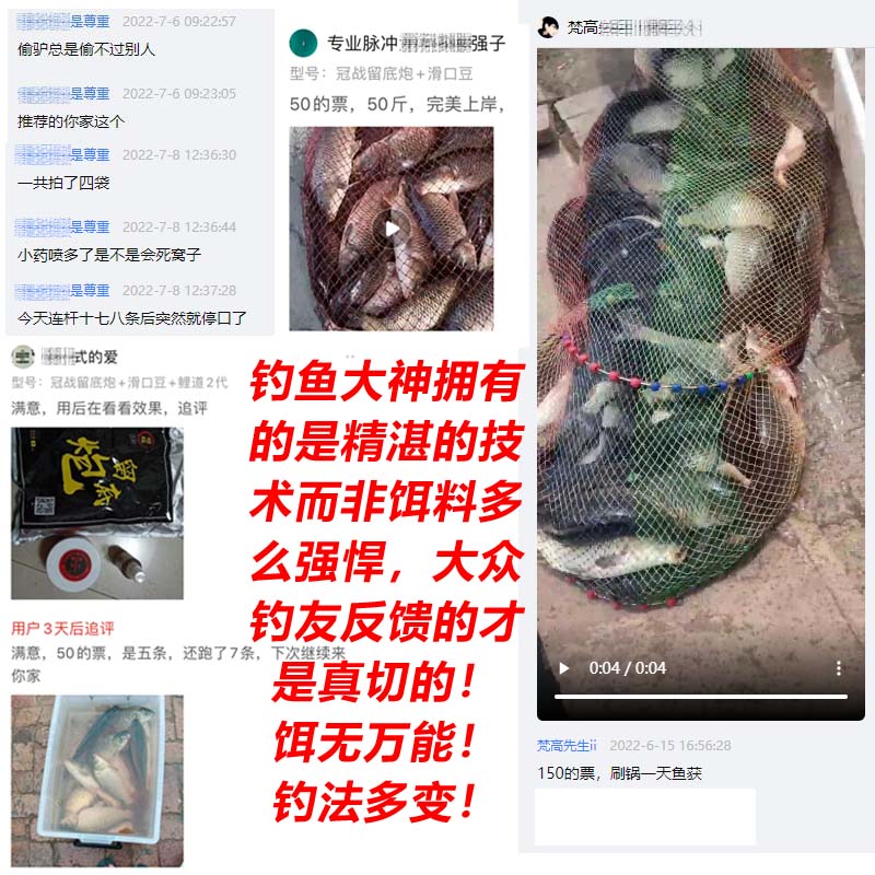 冠战留底炮鲤双麻团颗粒嚣张鲤一粘到底秒粘豆黑坑散炮黄面鲤鱼饵 - 图1