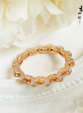 S925银时尚满钻群镶款女戒空调