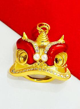 S925纯银个性潮流款醒狮吊坠饰品