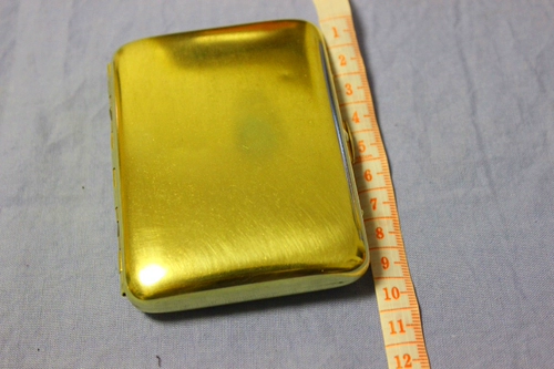 Чистая медная сигаретная рулона бронзовая сигаретная коробка для табачной коробки табачной лезвия