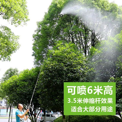 农用伸缩加长加高杆钓鱼竿打药喷核桃槟榔椰子电动防水喷雾器喷杆 - 图0