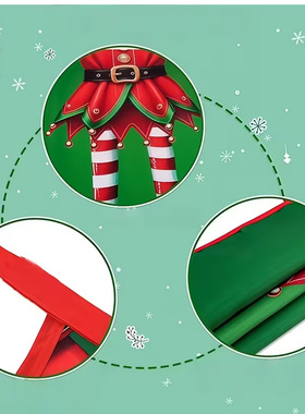 Apron Christmas Decorations Restaurant Home Party Printing A