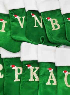 Christmas Tree Letter Socks Storage Bag Pendant Accessories