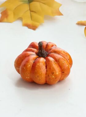 10Pcs Artificial Pumpkin Halloween Decorations for Home Mini