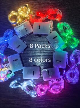 20Packs 1m LED String Lights Warm/Multicolor/Red/Green/Blue/