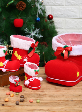 Christmas Stocking Decoration Pendant Candy Boots Gift Bag S