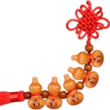 Китайские украшения, украшенные завязкой дверь, до дверной двери -дверная дверная крыльца -Дверная дверная крыльца, пяти благословения тыква дома