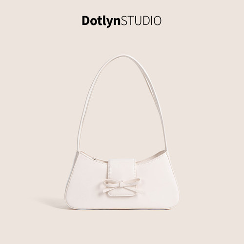 dotlyn新款韩国东大门小众设计红色法棍包质感百搭通勤单肩腋下包 - 图1