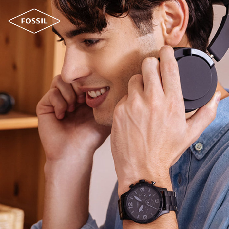 fossil欧美哑光酷黑学生潮流化石 FOSSIL海外欧美腕表