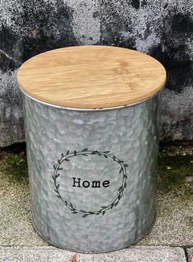 带盖手工印花多用途装饰罐