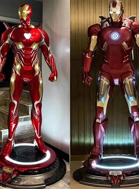 漫威MK钢铁侠比全身大型玻璃钢雕塑客厅装饰豪华版落地大摆件
