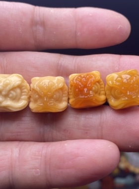 天然原矿，缅黄缅彩醒狮精品无瑕，尺寸13到15