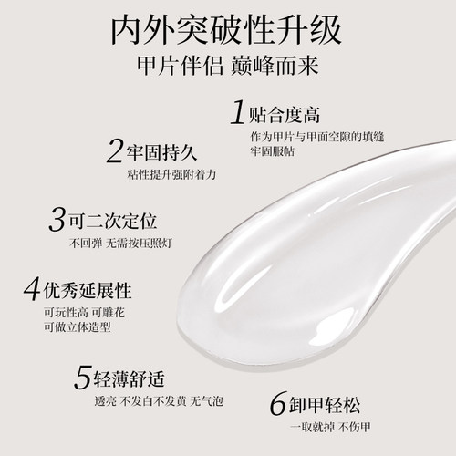 第五代美甲固态贴片胶穿戴甲专用加固底胶持久牢固贴指甲片粘合剂 - 图2