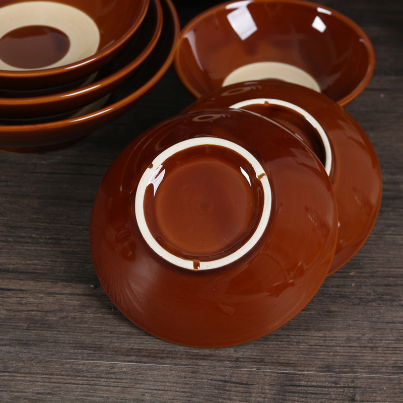 新品复古做旧商用陶瓷饭碗创意水浒碗酒碗蒸饭碗扣肉碗酱料碗特色