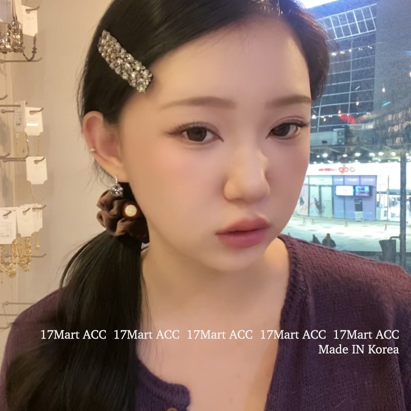 11.4韩国东大门baket发饰单钻彩色珠子丝绒发圈小肠发圈 - 图3