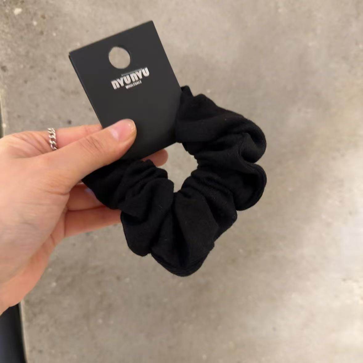 10.17韩国nyunyu发饰简约新款针织复古大肠发圈 - 图1