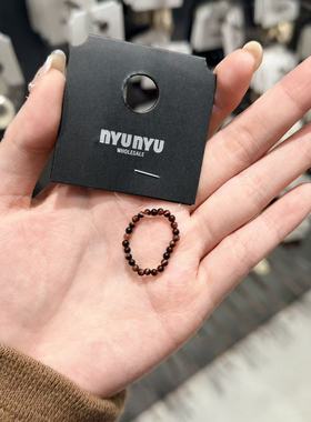 12.12韩国东大门nyunyu珠珠戒指弹力指环