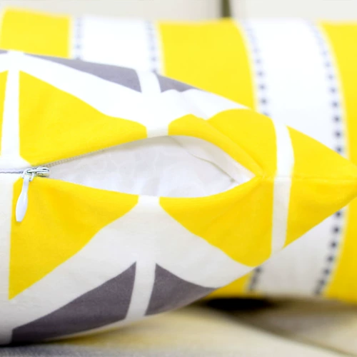 Теплый цвет желтый -разгрный геометрический диван подушка подушка 30*50/40*60/70 Офисная подушка подушки по талии