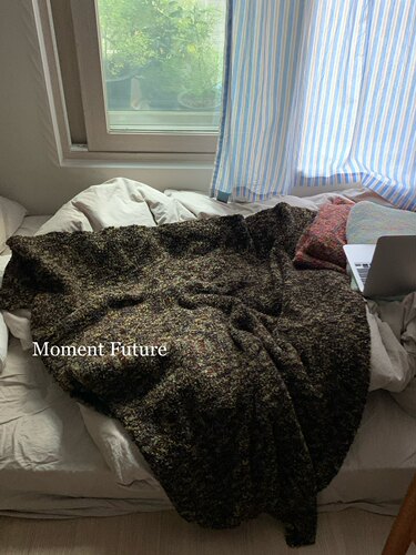 Moment Future复古混色毛毯四季款拍摄道具背景布毛线毯沙发盖毯 - 图2