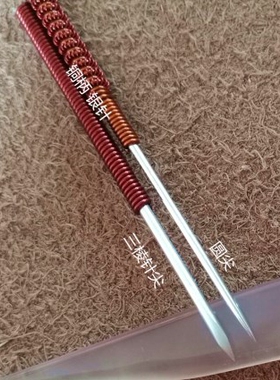 999纯银针加粗银质针刺水泡 针身3mm粗三棱针 压惊供事可定做每支