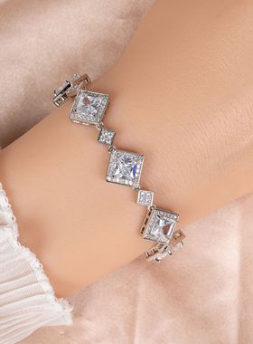 时尚锆石欧美女奢华锆石手链手饰