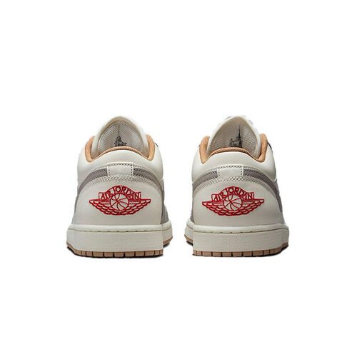 Jordan Air Jordan 1板鞋男低帮米灰休闲防滑耐磨复古553558-169 - 图2