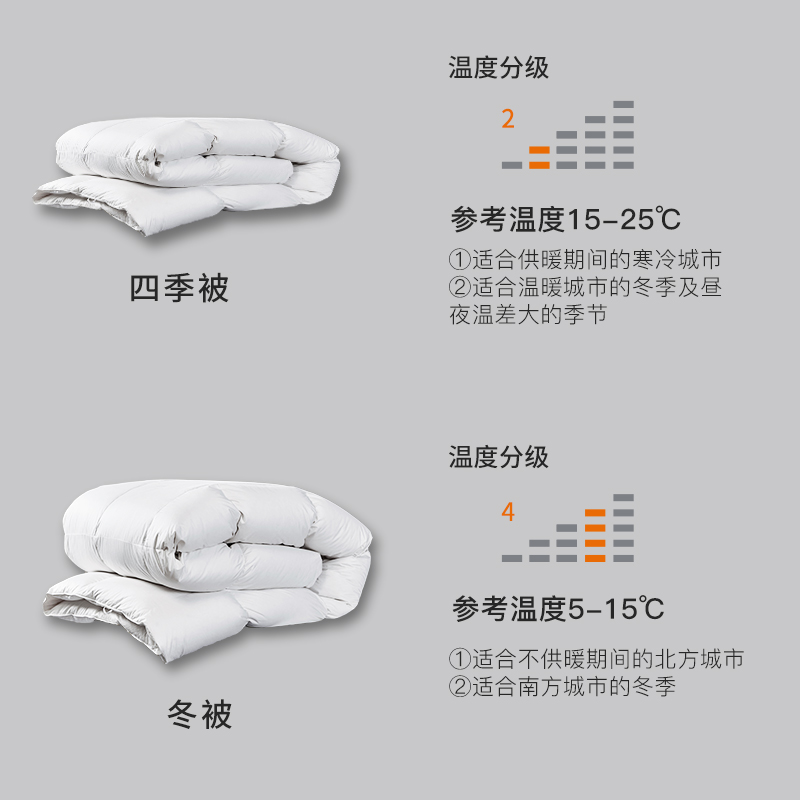 梦洁宝贝羽绒被冬被抗菌儿童保暖波兰进口95白鹅绒填充加厚