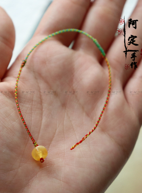 纪念日天然蜜蜡手绳本命年简约女