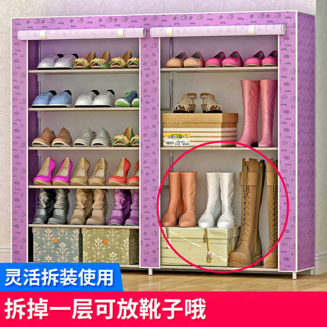 Reinforced steel pipe large shoe rack corridor 2021 hot model