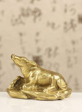 摆件纯铜生肖牛风水金属工艺品