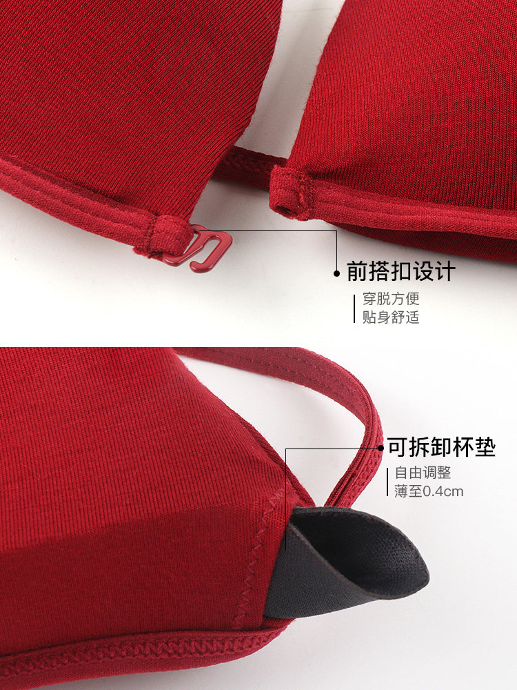 性感细带夏薄款小胸平胸法式文胸 内在密码文胸