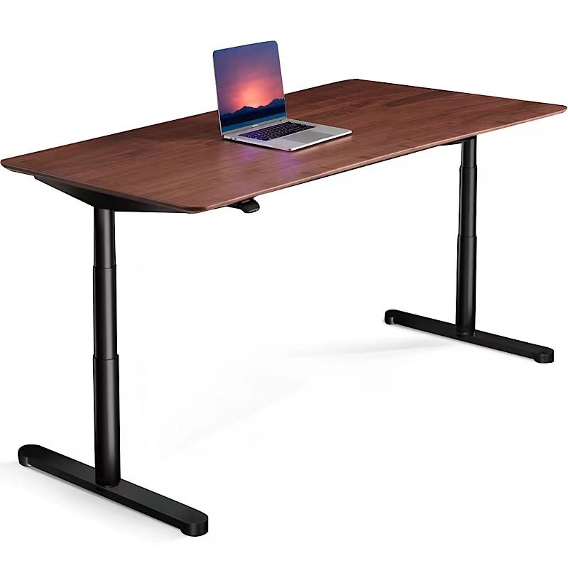 T6max黑胡桃原木智能电动升降桌现代推荐电脑桌办公健康学习书桌,淘宝优惠券,粉丝福利购,淘宝优惠卷