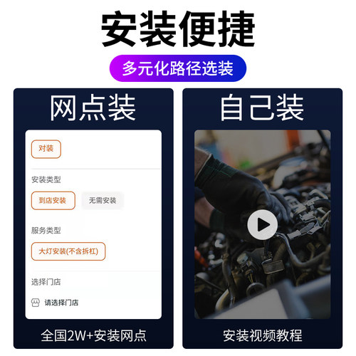 适用众泰大迈X5超亮LED大灯15-18款近光灯16远光灯H7灯泡配件改装 - 图1