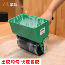 Manual gluing machine roller coater small hand rubber-coated wood plate Wood gluing machine carton brushed glue deity