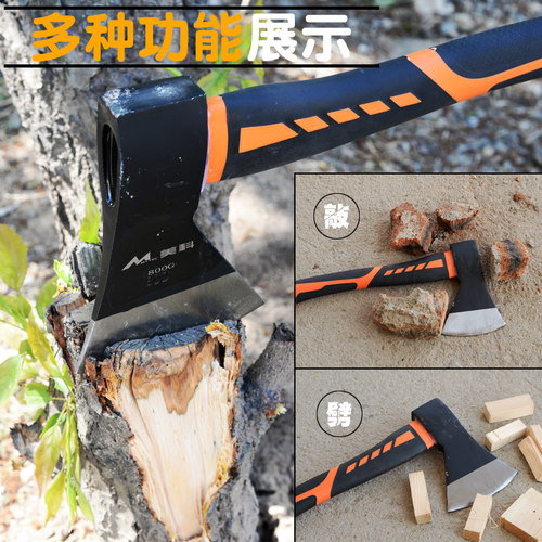 消防斧头劈柴斧子家用斧头刀户外开山斧砍树伐木大号战斧劈柴神器 - 图2