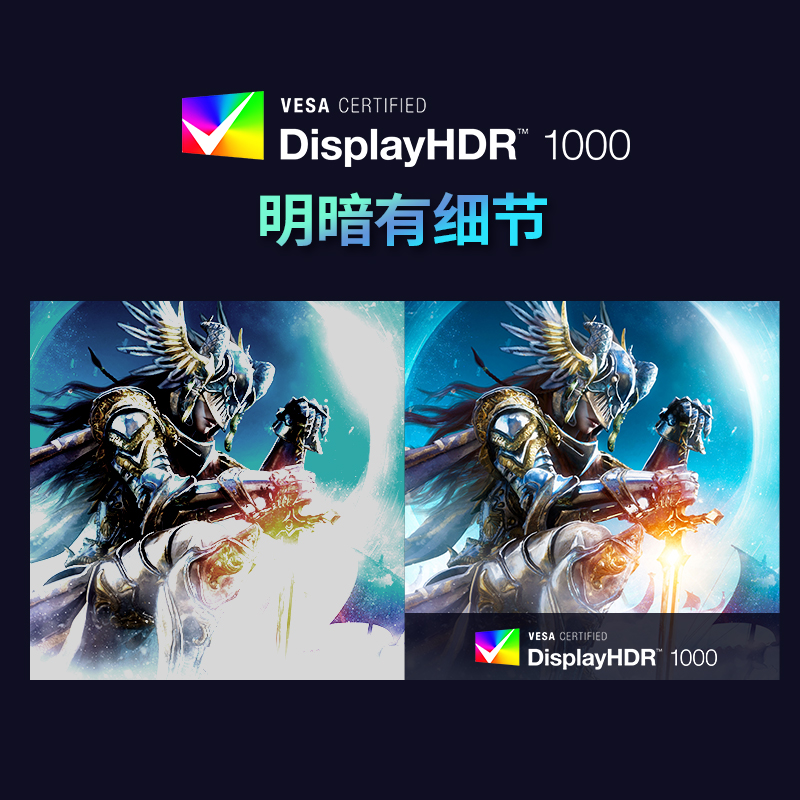 优派27英4K FastIPS屏150Hz电竞游戏 MiniLED显示器VX2781-4K-PRO - 图1